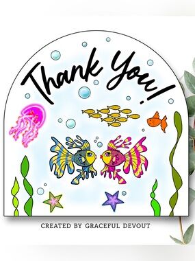 Thank You! 2" (inches) Stickers